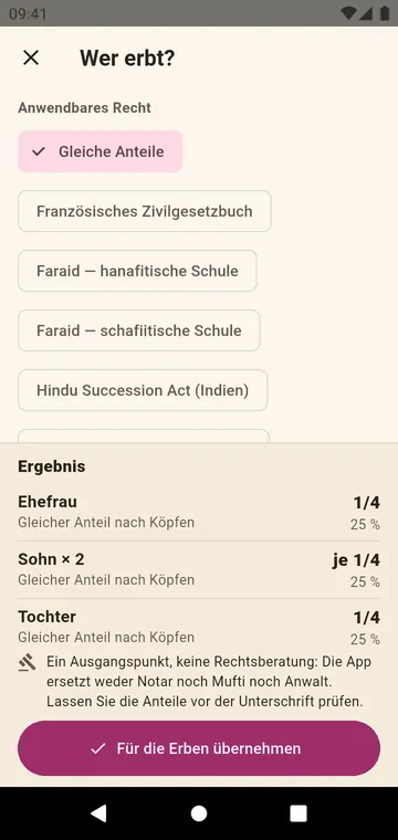 Wer erbt? Die Anteile nach dem Hindu Succession Act