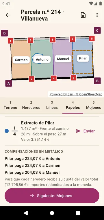 Los papeles: el extracto de un heredero y las compensaciones en metálico