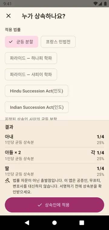 누가 상속하나요? Hindu Succession Act에 따른 지분