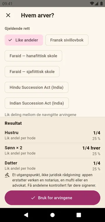 Hvem arver? Andelene etter Hindu Succession Act